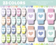 Pastel smart watch clipart, CL-1372 | 어린이 활동, 이름표, 어린이