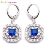 Yunkingdom 4 색 화이트 귀걸이 지르콘 크리스탈 드롭 귀걸이 웨딩 보석 h0046 ~ h0049 | Boucles doreilles en cristal... 