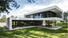 Pin by Youngbae Kim on 그린하우스 | Modern villa design, Two story house design, Minimal house design