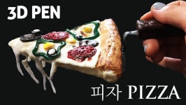 [3d pen] 3D펜으로 피자만들기 | How to make PIZZA with 3d pen | 3D펜 오븐아트 #3d펜#3dpen#pizza#피자#3dpenpizza#3d펜피자... 