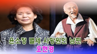 윤소정 별세 사망원인 남편 오현경
