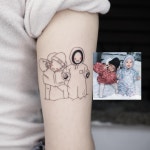 @ziv_tattooer - 오랜 친구에게 선물 🎁🎁 | Tattoos, Matching tattoos, Geometric tattoo
