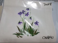 천아트/천그림/광목아트/광목그림 | 꽃 그리는 법, 꽃, 그림 그리기