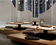 이자카야 횟집 스시집 참치집 인테리어사진 | Japanese restaurant interior, Restaurant interior design, Restaurant seating