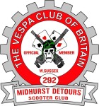 292 ● Midhurst Detours SC | Vespas, Vespa, Club