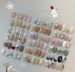Новогодний корейский дизайн에 있는 NAIL CAFÉ님의 핀 | 네일아트