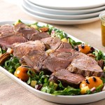 Grilled Apricot and Arugula Salad with Pork Tenderloin • Coleman Natural | Recipe in 2020 | Pork, Arugula salad, Pork tenderloin