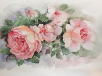 Pin de 조낭주 em 수채화 아트 | Pinturas, Pintura em tecido