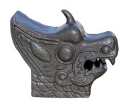 한국 기와지붕의 마루 끝에 세우는 #용두 제품입니다.  3대가 지켜온 70년 전통 한국식 기와의 정신 동부요업  Korean... 