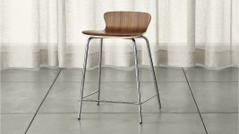 #seating #barstool #counterheight  Felix Walnut Counter Stool | Crate and Barrel | Counter stools, Kitchen counter stools, Bar stools