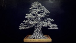 Imagen sobre Árbol de metal de 선달 김 en wire tree | Escultura del árbol, Arte de árboles