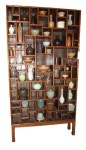 UNIQUE ANTIQUE OR RECLAIMED WOOD ASIAN DISPLAY CABINET | 가구