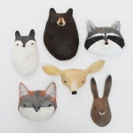 Paper Animal Heads - www.abigail-brown.co.uk | 인형, 동물, 미니어처