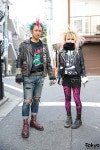 kentaru & asuka at harajuku, jp | 펑크 패션, 패션 스타일, 패션