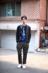 ORDINARY9(오디너리9) 구경화 | [STREET STYLE] 모델 구경민 with 슈프림비잉 맨투맨, 오디너리피플 팬츠