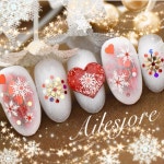 에일린네일(Alleen Nail) | 昨年のクリスマスネイルのサンプルより 本厚木ネイルサロン Ailesjoreエルジョワ #ルクジェルインストラクター #ルクジェル...