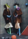 Stella Tennant and Eugenia Volodina by Steven Meisel for Vogue US October 2003 | 패션