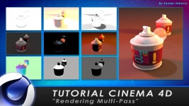 TUTORIAL CINEMA 4D Rendering Multi-Pass | 시네마