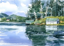 Urban sketch에 있는 Hyunju Lee님의 핀 | 수채화