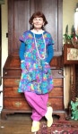 #mmmay16 Day 7 Dress from Sweet Dress Book in vintage viscose and pink linen slacks New Look 6354(이미지 포함)