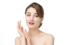 안면 관리 스킨 케어 메이크업 얼굴 화장 메이크업 메이크업 메이크업 메이크업 레드 입술 섹시 아름다움 아름다움 패션 유럽 모델 미녀 인상... 