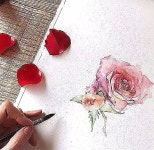 [나도 수채화 잘 그리면 소원이 없겠네] -리뷰이벤트 당첨자 . . 두구두구💕 #나도수채화잘그리면소원이없겠네 를 보고 써주신... 