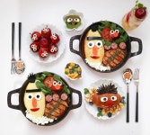 Sesame St themed lunch by (@meba_sj) | 푸드아트, 창의적인 음식, 음식 유머