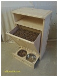 Dog Feeding Station Dresser Awesome Pet Food Cabinet Storage Organizer Cat Dog Feeding | 개집, 애견, 개