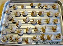 Cute Polymer Clay Fortune Cookies ~ AG Doll Food | 공예