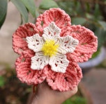 #10 DIY Modern Macrame Flower Tutorial 🌸 Easy Pattern 🌸 How to macrame by LIT decor 🌸 - 2021 | 마크라메