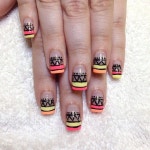 NAIL O'RMM (네일오름) | We're majorly crushing over this nail art from @leahsnail. You... Limo, Pineapple Premiere, Star Power, and Tanger… | 네일