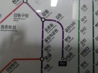 Gubeundari station Line 5  굽은다리역 | Bathroom scale, Bangi, Map