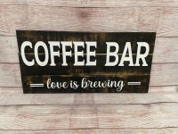 Coffee Bar in 2022 | Coffee bar, Coffee bar signs, Custom sign