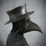 Be a steampunk plague doctor like Dr. Beulenpest! Historians say bird beak masks were used... | 흑사병 마스크, 마스크, 가면
