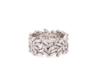 18K WHITE GOLD MEDIUM SPARKLER ETERNITY BAND | 쥬얼리