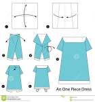 Resultado de imagen de papiroflexia vestidos | 창의적인 공예, 종이접기, 공예