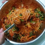 Spicy Noodles 생면비빔국수 | 쉬운 요리, 요리, 맛있는 음식 조리법