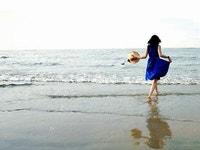 여름 바다 사진 이미지