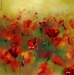 Image result for camp cu maci pictura | 양귀비 꽃, 유화, 양귀비