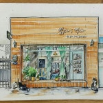 #읽다익다#대구책방#문화공간#월욜모#그림모임#일상그림#bookstore#art#drawing#watercolor#jin_young76#I♡changa