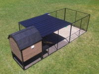Kennel Castle Large Breed Dog House | Outdoor dog house, Outside dog houses, Outdoor dog area