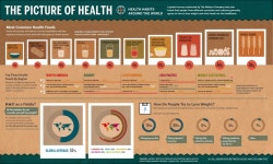 Infographic - Health habits around the world | 건강식품