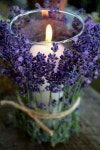 This makes me feel like I actually smell the fresh lavendar | 양초 장식, 결혼식 꽃