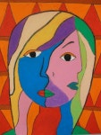 Art Mash: oil pastel picasso, cubism portraits,,, check out the other examples | self portrait ... | 인물화, 미술 레슨, 초등 미술