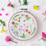 ♒ Enchanting Embroidery ♒ Happy Garden 4 embroidery kit | tamarny.com | Patterns and images are © Tamar Nahir-Yanai 2016(이미지... 