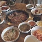 _ やと韓国感満足 겨우 한국에 온 느낌 만족  #먹스타그램 #맛스타그램 #돼지갈비 #한국유학 #유학생활 #서울 #korea #seoul... 