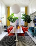 Jonathan Adler | Red dining room, Home decor, Modern room