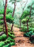 [기초 풍경수채화] 숲 길 - 수채화 과정 : 네이버 블로그 | 풍경 수채화, 자연 그림, 풍경 그림