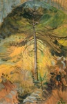 urgetocreate: “Emily Carr, Happiness, 1939, oil on paper ” | 나무 그림, 유화, 천