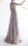 AmazonSmile: Ethel Womens Zipper Back Floral Embroidery Long Sleeves Evening Dresses: Clothing | 드레스